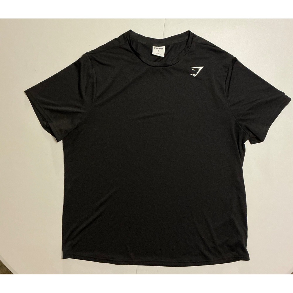 Gymshark Performance T Shirt Recycled Polyester Training Gym Mens XL Black